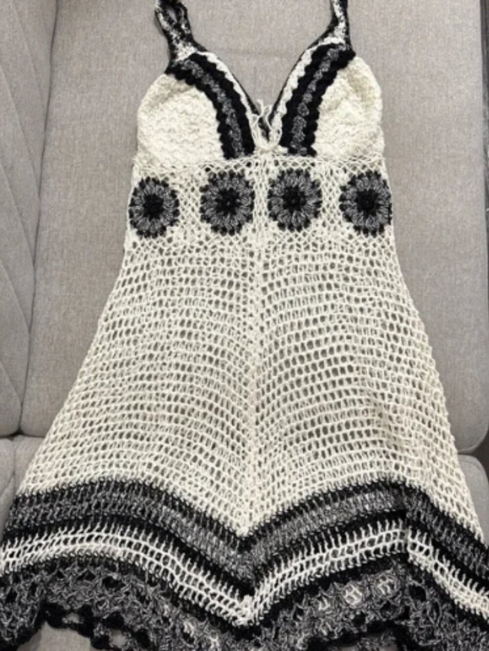 Vestido tejido a crochet